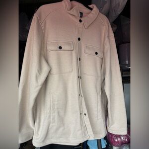 Men's Beige Shirt Jacket